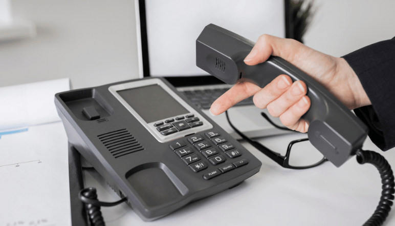 Visual representing VoIP telephony and internet voice communication.